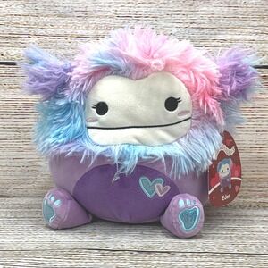 Squishmallows Eden Yeti Valentine‎ Plush 🆕 NEW Purple Pink Blue Bigfoot